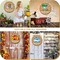 16 PCS Interchangeable Seasonal Welcome Sign for Front Door, Magnetic Rustic Wooden Wreath Decor with 15 Holiday Icons, Farmhouse Door Hanger for Spring Summer Fall Winter Home Decorations